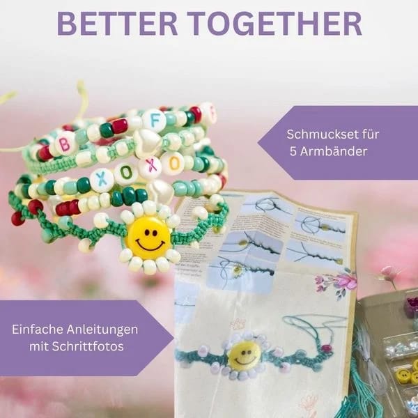 Set Creativ DIY Brățări ale Prieteniei Lovely You - #GIRLPOWER (TOPP, frechverlag), peste 400 piese - Imaginea 3