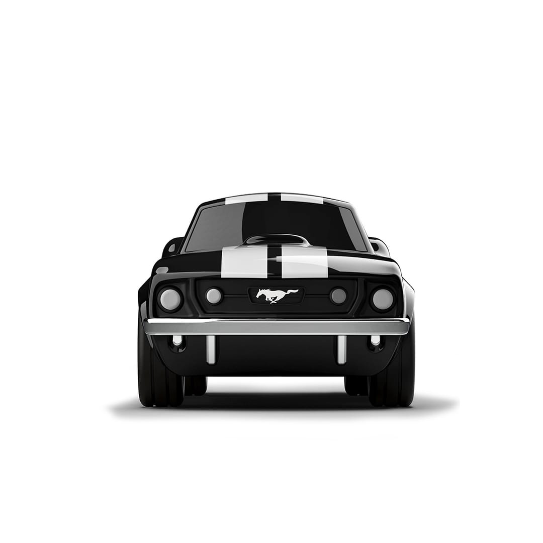 Baghera Mașinuță Ford Mustang Neagra 1966 – Mașinuță de Colecție Premium 18cm - Imaginea 1