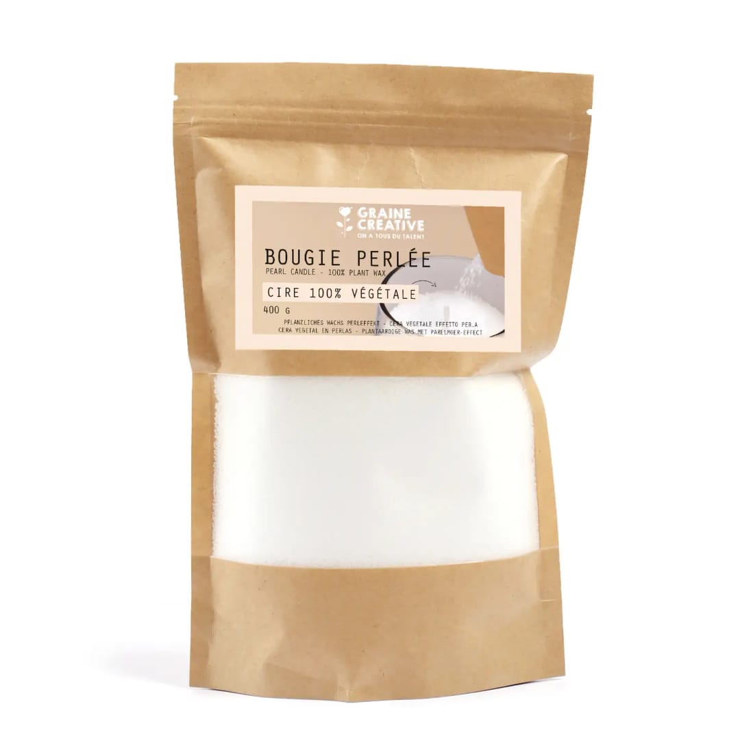 Ceară Vegetală Tip Perle pentru Lumânări (Bougie Perlée) Graine Créative - 400g, Fără Topire - Imagine principala