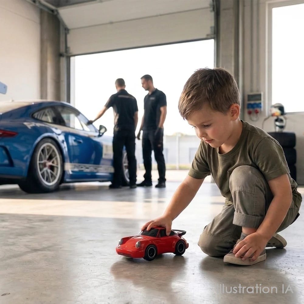 Baghera Racing Car Porsche 911 Red – Mașinuță de Colecție Premium - Imaginea 2
