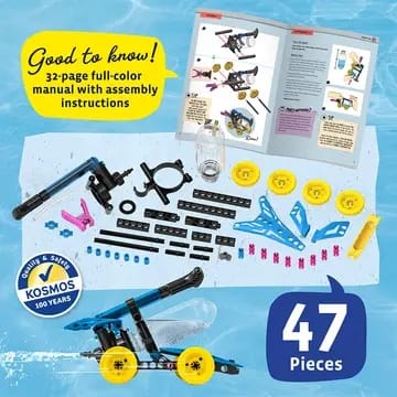 Kit Experimente STEM Thames & Kosmos® – Water Power (Energie Hidro-Pneumatică 6-în-1) - Imaginea 3