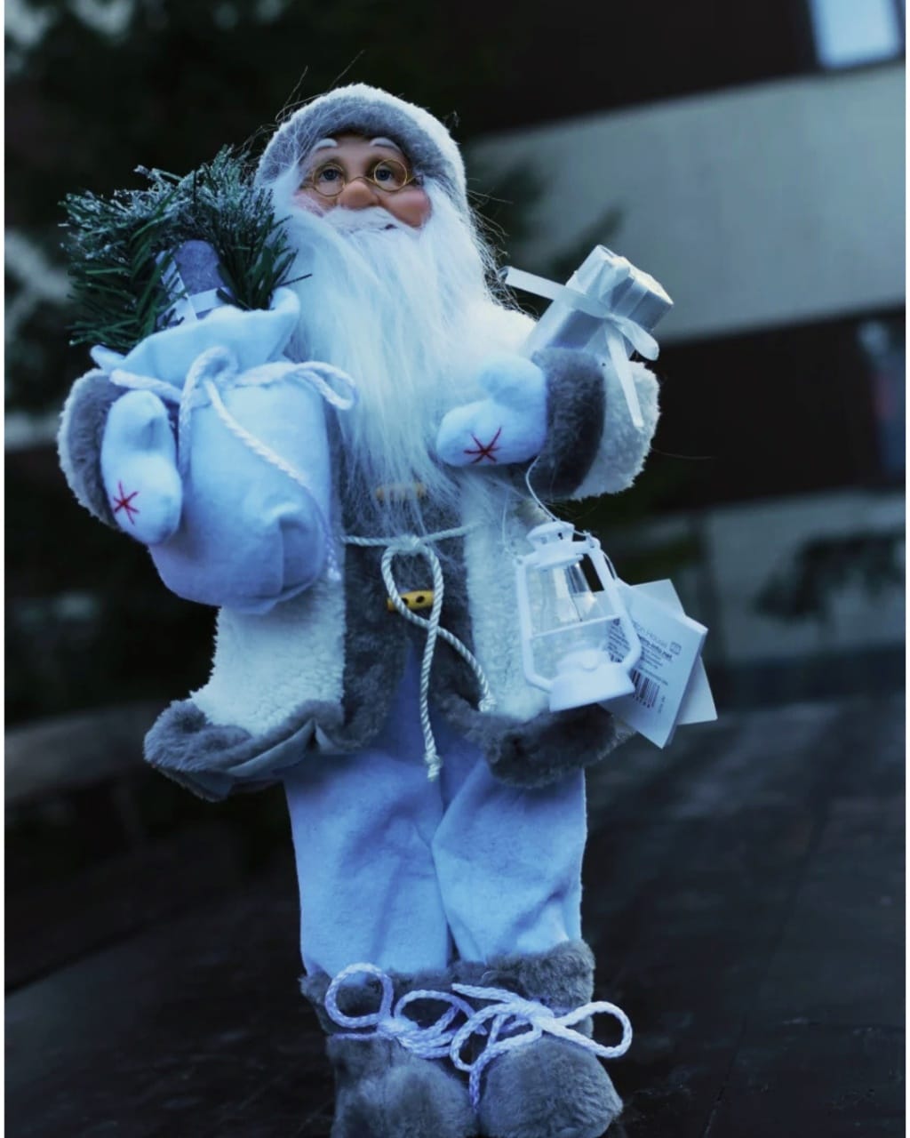 Decoratiune Mos Craciun, 45cm - Imaginea 1