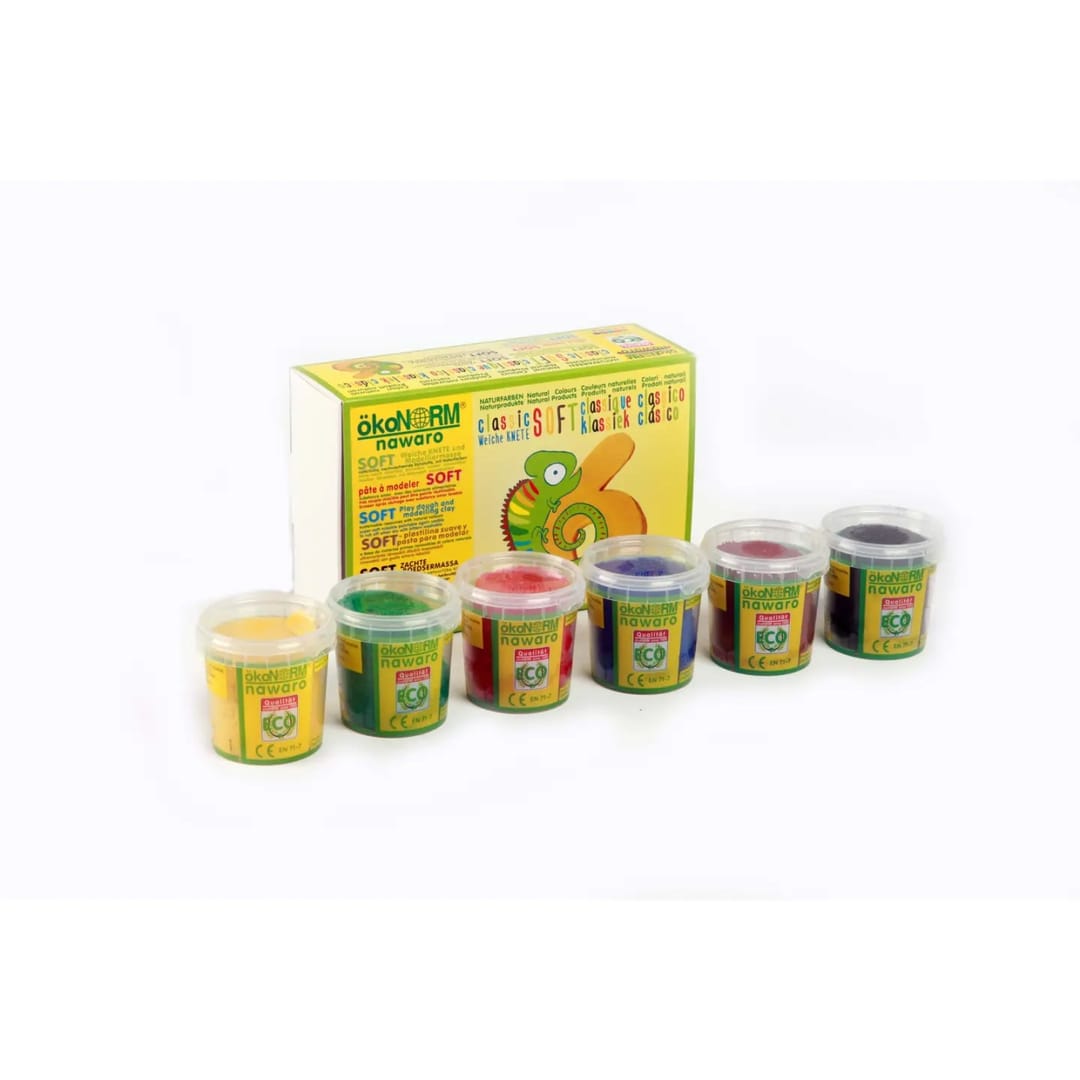 Plastilina Naturala Nawaro SOFT - ökoNORM, Set 6 Culori Clasice - Imaginea 2