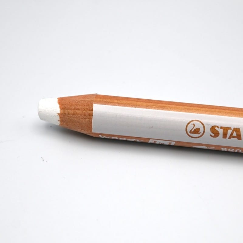 Creion Woody Stabilo Alb - Partenerul Creativ pentru Table Ferflex® - Imaginea 3