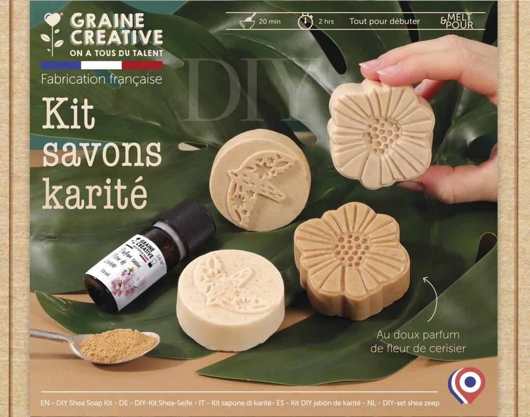 Kit Sapun cu Unt de Shea Graine Creative - Imaginea 1