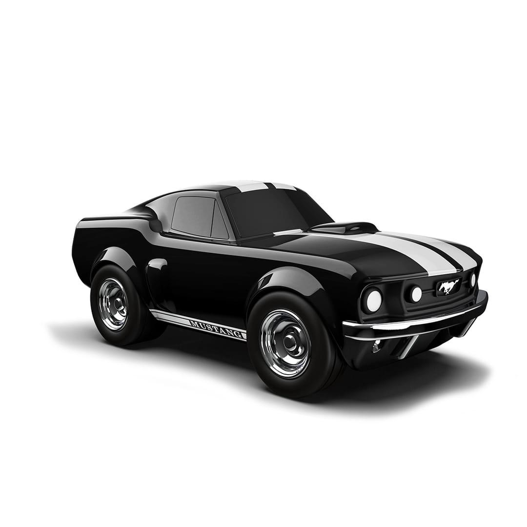 Baghera Mașinuță Ford Mustang Neagra 1966 – Mașinuță de Colecție Premium 18cm - Imaginea 2