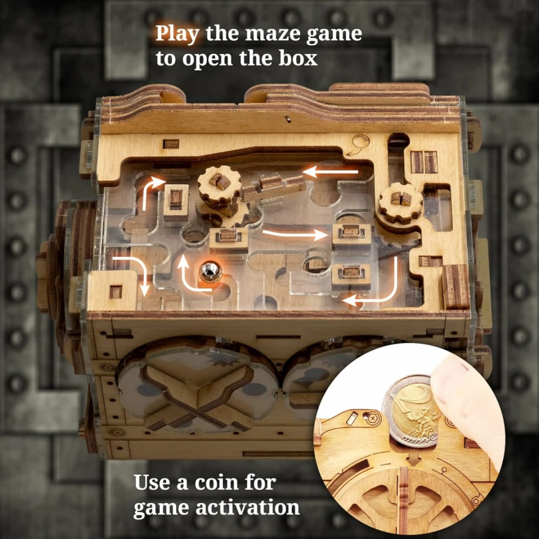 iDventure A-Maze-Ing Safe – Pusculita Puzzle și Labirint 2-în-1 - Imaginea 5