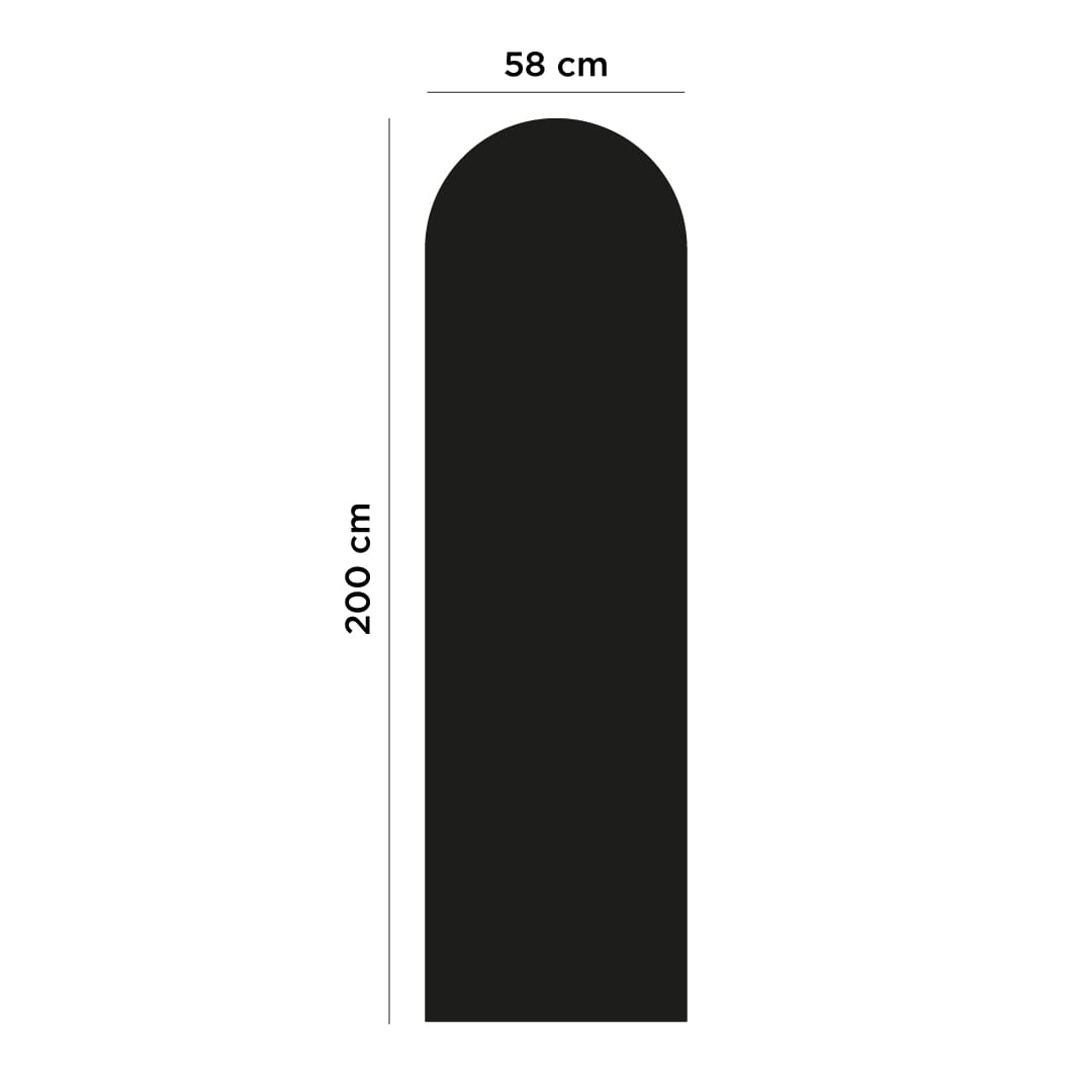 Tabla Magnetica Autoadeziva cu Margine Rotunjită Ferflex®, Negru Mat, 2m x 58 cm - Imaginea 4