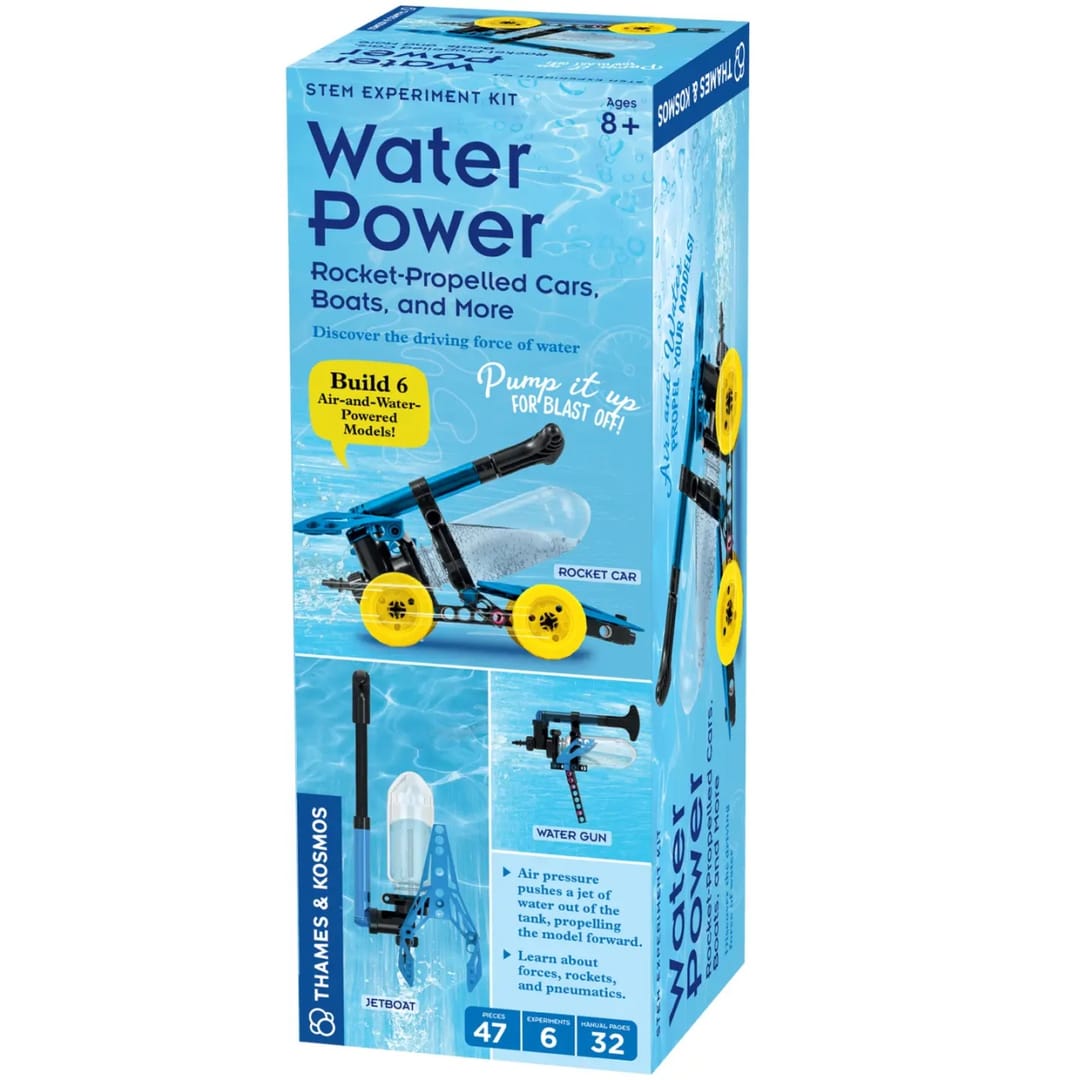 Kit Experimente STEM Thames & Kosmos® – Water Power (Energie Hidro-Pneumatică 6-în-1) - Imaginea 1