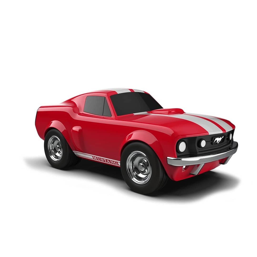 Baghera Mașinuță Ford Mustang Rosie 1966 – Mașinuță de Colecție Premium 18cm