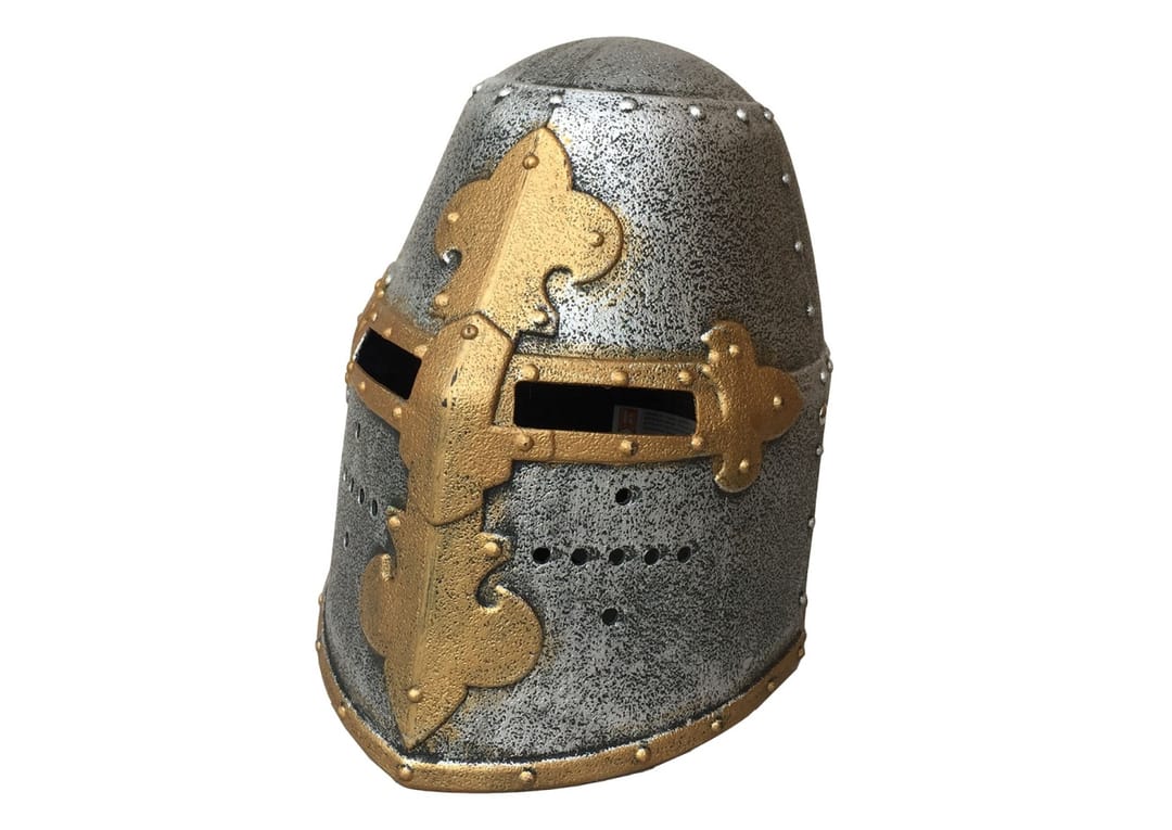 Coif de Cavaler Templier Medieval - Imaginea 1