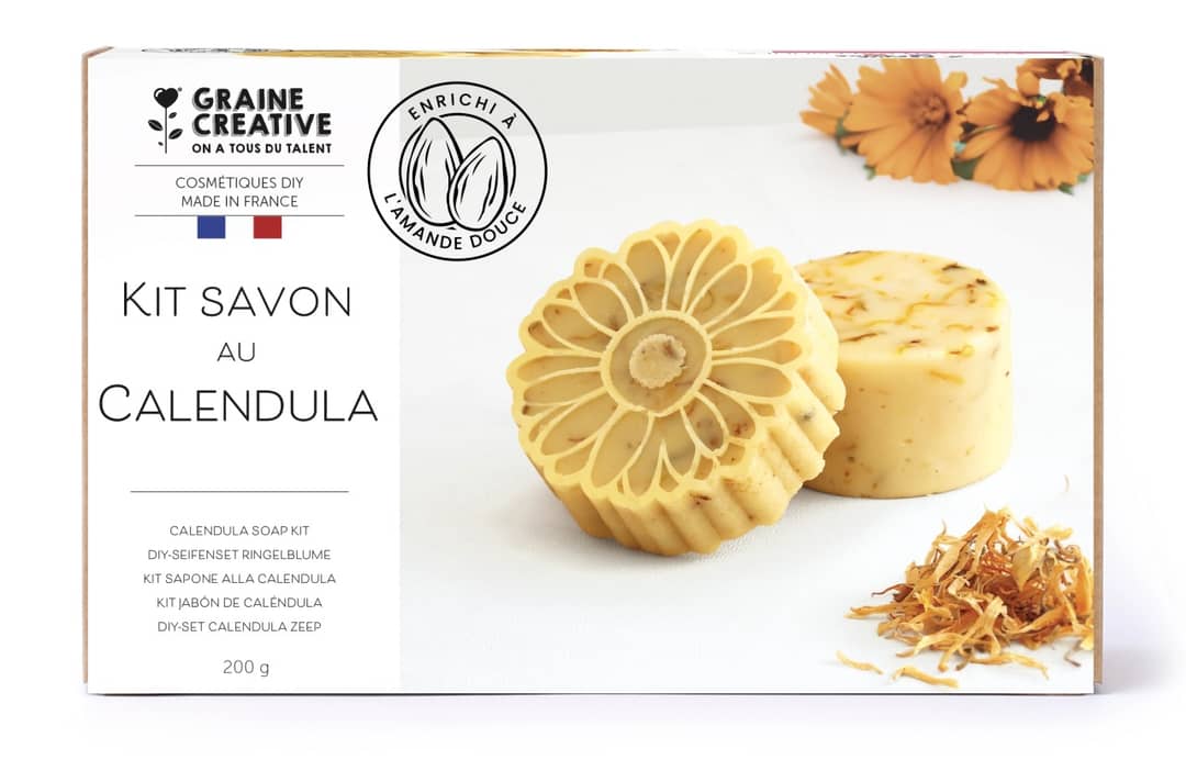 Kit Sapun Artizanal cu Migdale și Galbenele, Graine Creative