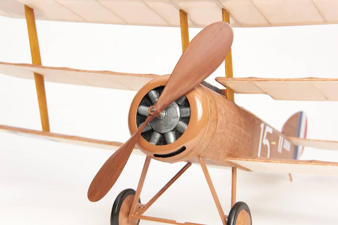 Kit Aeromodelism Vintage: Avion Triplan Sopwith Triplane (Anvergură 457 mm) - Imaginea 2