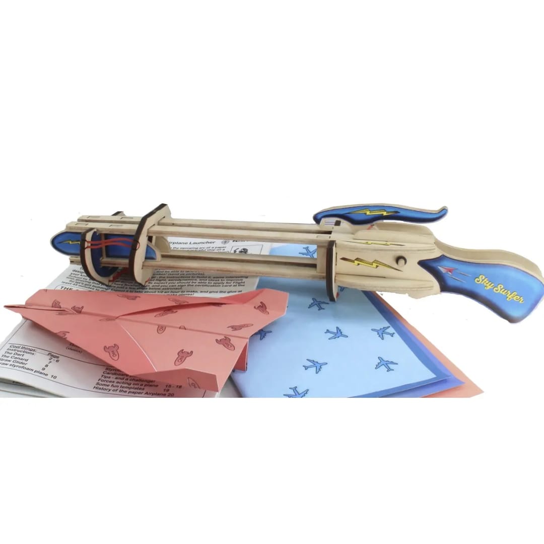 Kit Educațional STEM - Sky Surfer: Lansator de Avioane de Hârtie - Imaginea 5