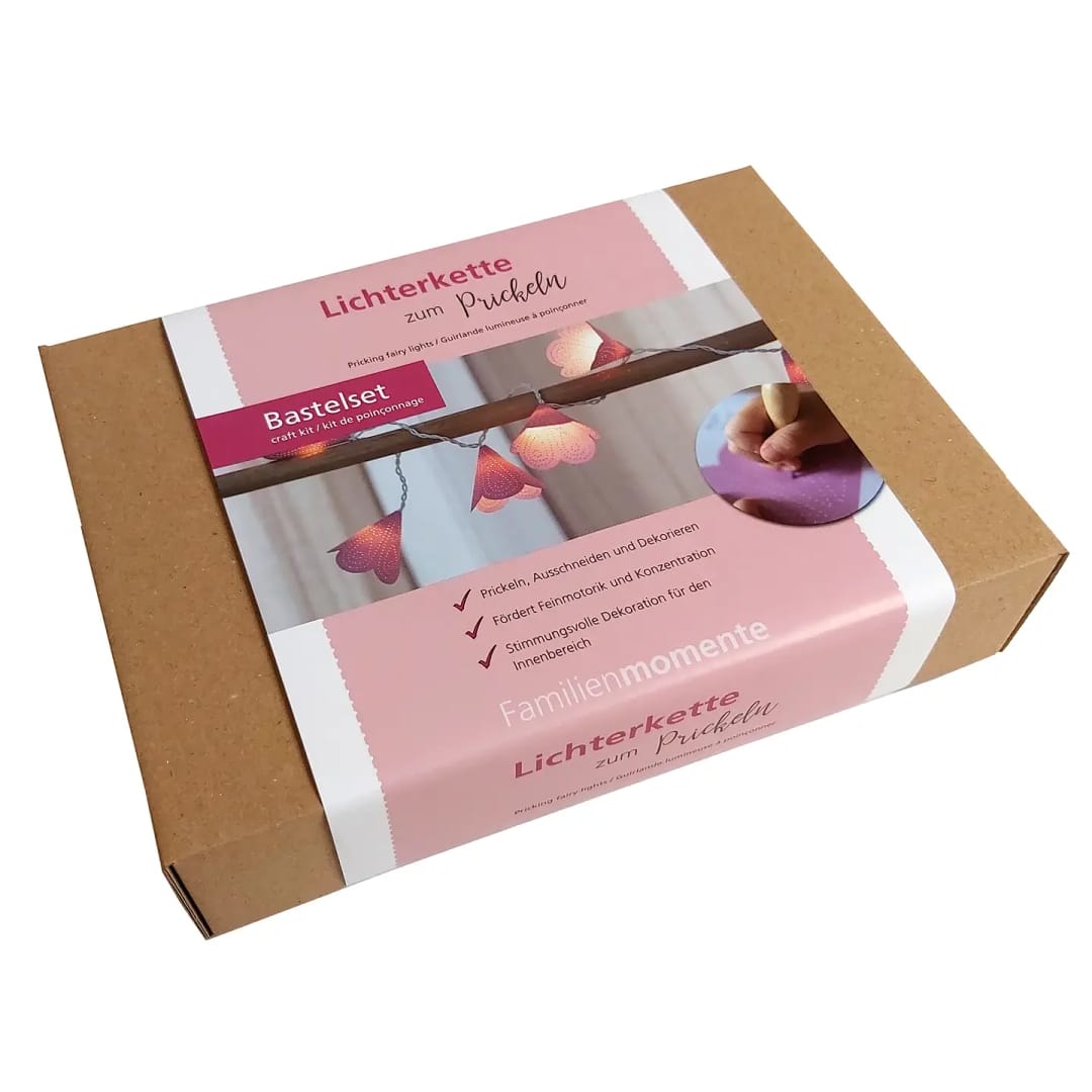 Set Creativ DIY Ghirlanda Luminoasa – Tehnica Perforare Hartie - Imaginea 3
