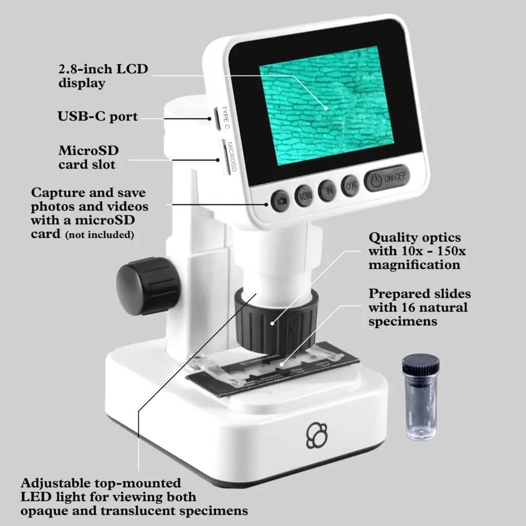 Microscop Digital HD cu Ecran LCD 2.8" Thames & Kosmos - Mărire 120x Optic / 2.5x Digital